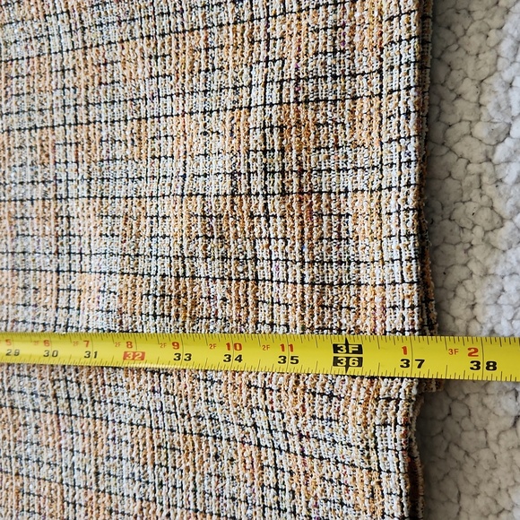 Grace Karin Tan and Cream Tweed Midi Dress Sz S NWT Cap Sleeve Pencil Dress NWT - Picture 14 of 15